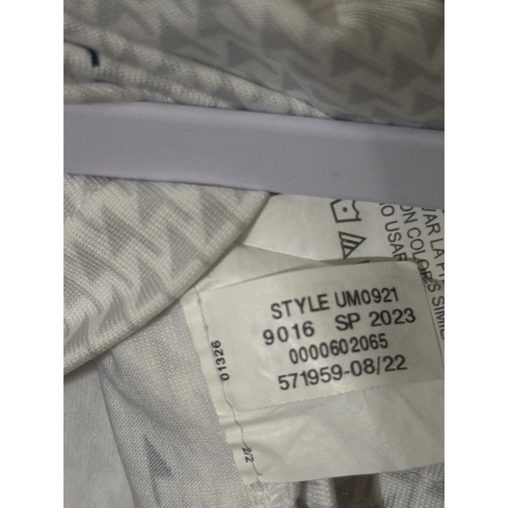 Under Armour Mens Playoff Polo Shirt White‎ Grey Geometric UM0921 Large - Picture 7 of 8